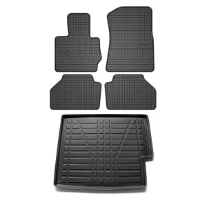 BMW X3 Floor-Trunk Mats - Omac - El-Toro & YPS - Black - '11-'17